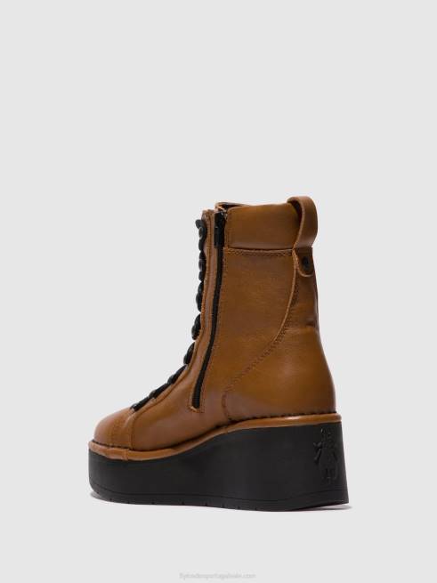 cuoio L02L103 botim com cadarço hand247 Fly London mulheres