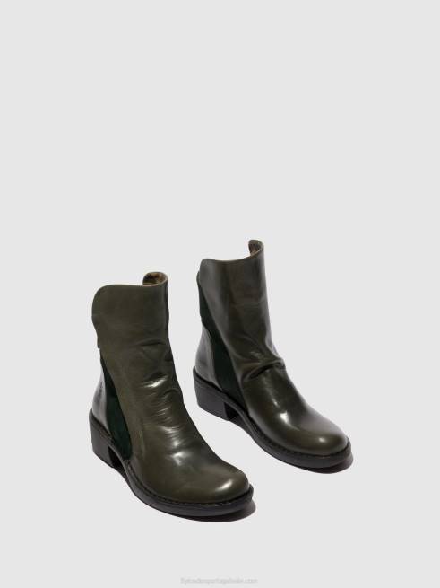diesel/floresta verde L02L57 botins com fecho de correr mely074 Fly London mulheres
