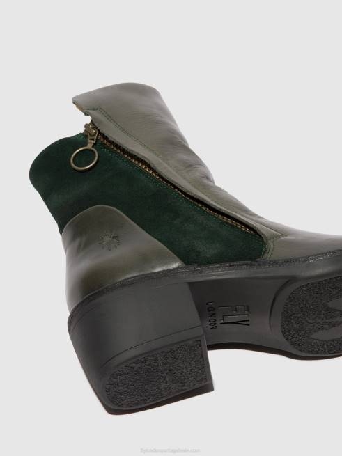 diesel/floresta verde L02L57 botins com fecho de correr mely074 Fly London mulheres