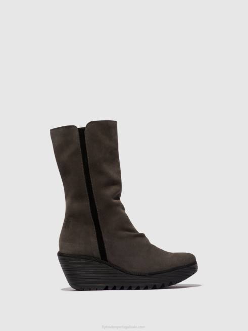 diesel/preto L02L29 botins com fecho de correr yemy408 Fly London mulheres