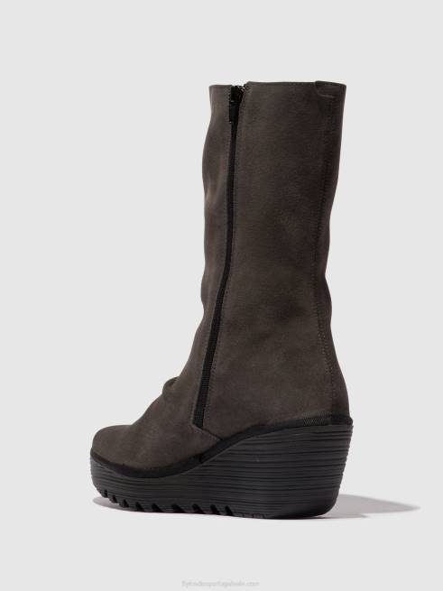 diesel/preto L02L29 botins com fecho de correr yemy408 Fly London mulheres