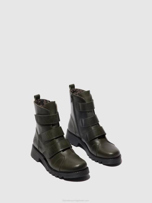 diesel (sola preta) L02L76 botins de velcro rach790 Fly London mulheres
