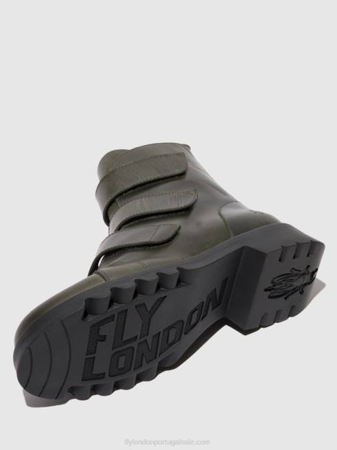diesel (sola preta) L02L76 botins de velcro rach790 Fly London mulheres