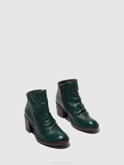 floresta verde de verona L02L186 botins com fecho de correr bell061 Fly London mulheres