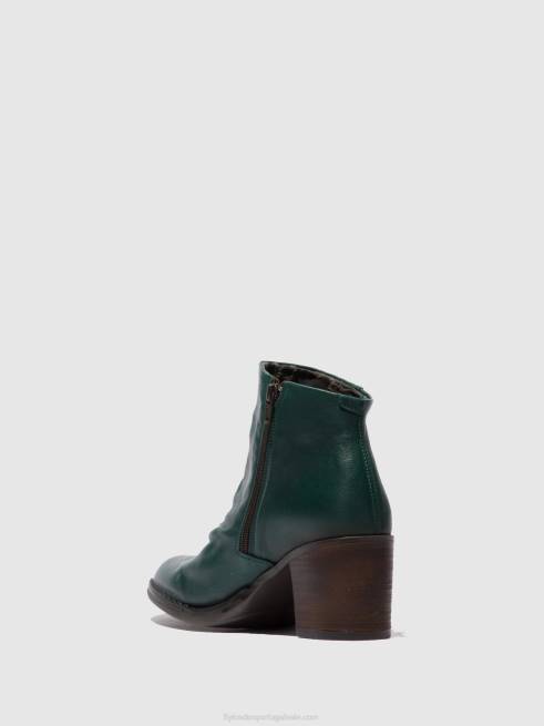 floresta verde de verona L02L186 botins com fecho de correr bell061 Fly London mulheres