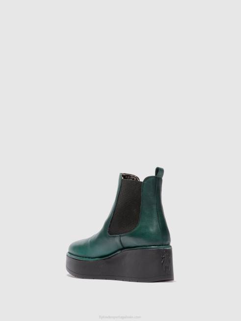 floresta verde de verona L02L226 bota chelsea hama238 Fly London mulheres