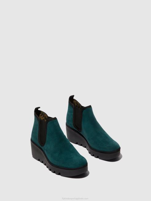 gasolina L02L143 bota chelsea byne349 Fly London mulheres