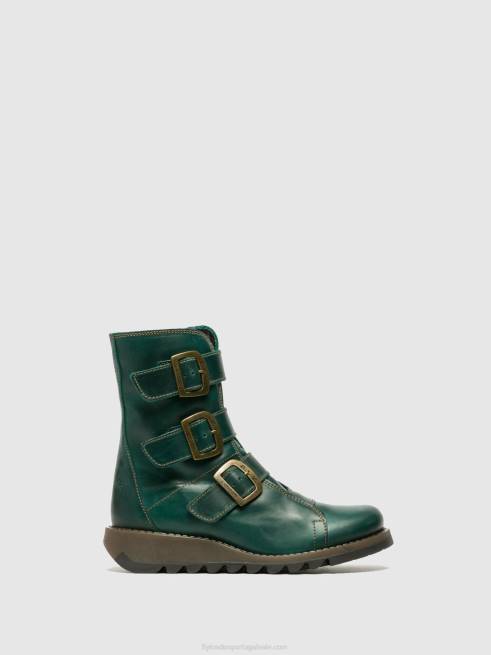 gasolina L02L264 botins de fivela sc110 Fly London mulheres