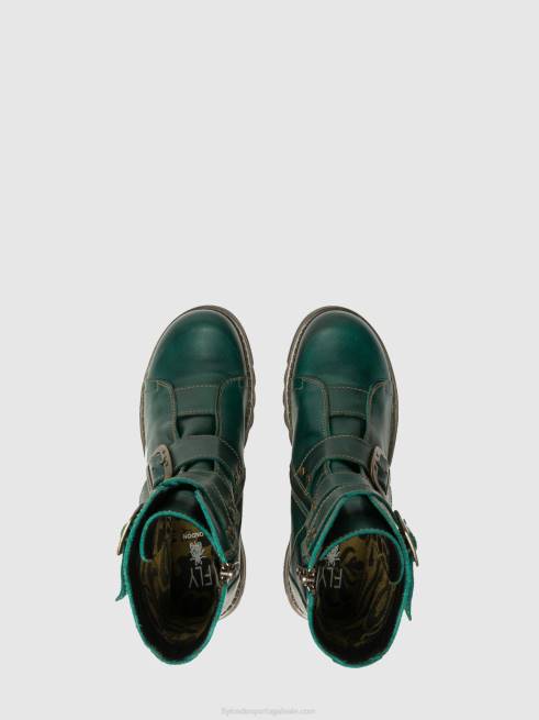 gasolina L02L264 botins de fivela sc110 Fly London mulheres