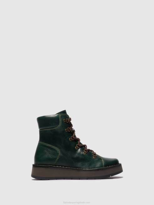 gasolina L02L89 botins com cadarço roxy094 Fly London mulheres