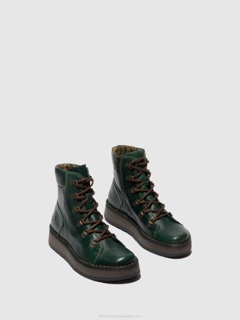 gasolina L02L89 botins com cadarço roxy094 Fly London mulheres