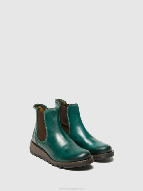 gasolina salva L02L277 botins chelsea Fly London mulheres