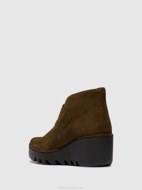 lodo L02L153 botins fivela birt397 Fly London mulheres