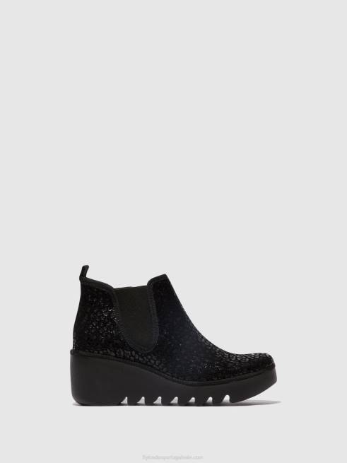 manchas antracite L02L149 bota chelsea byne349 Fly London mulheres