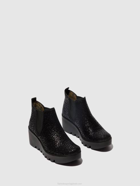 manchas antracite L02L149 bota chelsea byne349 Fly London mulheres