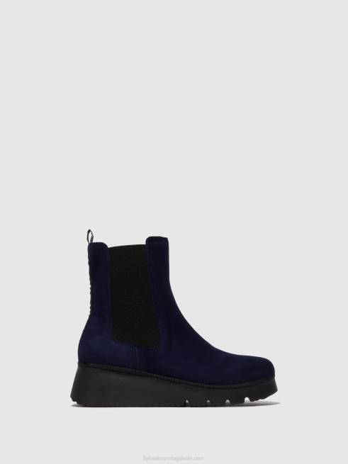 marinha L02L127 Botins chelsea paty405 Fly London mulheres