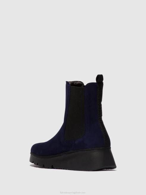 marinha L02L127 Botins chelsea paty405 Fly London mulheres
