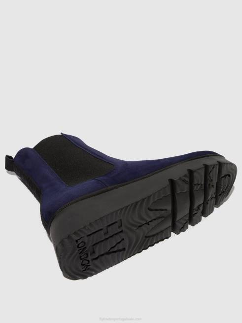 marinha L02L127 Botins chelsea paty405 Fly London mulheres
