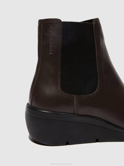 marrom L02L132 bota chelsea nola549 Fly London mulheres