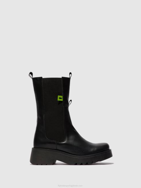 preto L02L136 bota chelsea mide904 Fly London mulheres