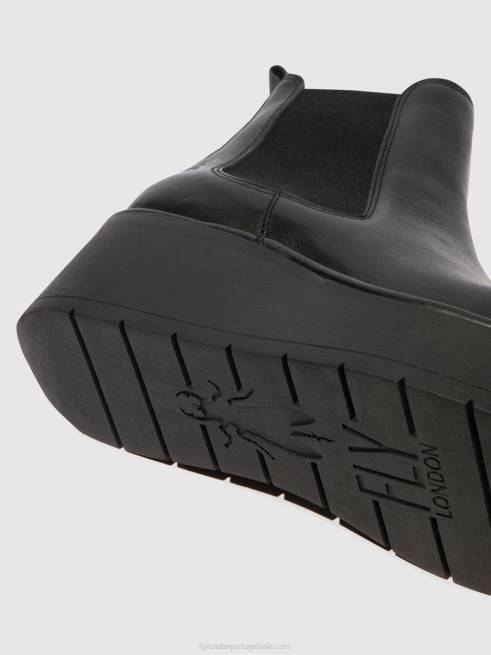 preto L02L138 bota chelsea hama238 Fly London mulheres