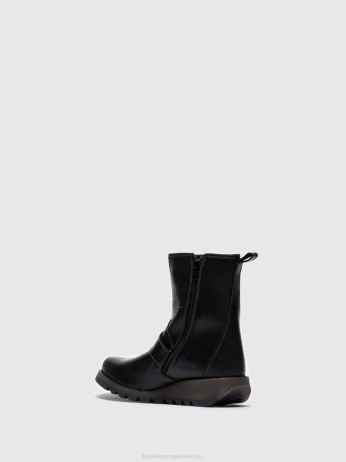 preto L02L282 botim fivela sino525 Fly London mulheres