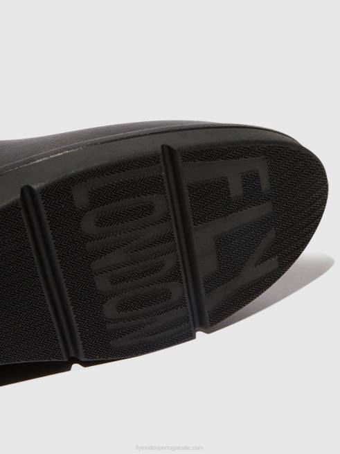 preto L02L48 botins com fecho de correr nula550 Fly London mulheres