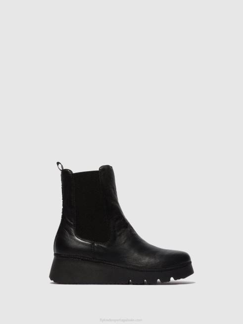 preto L02L9 Botins chelsea paty405 Fly London mulheres