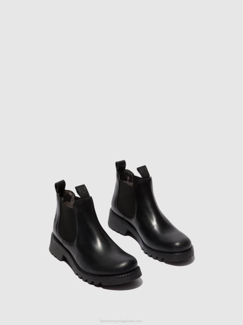 preto (todo preto) L02L124 botas chelsea rika894 Fly London mulheres