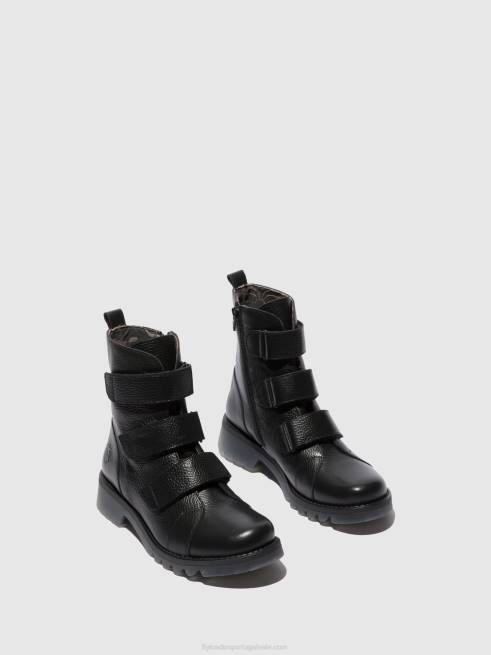 rio preto L02L189 botins de velcro rach790 Fly London mulheres