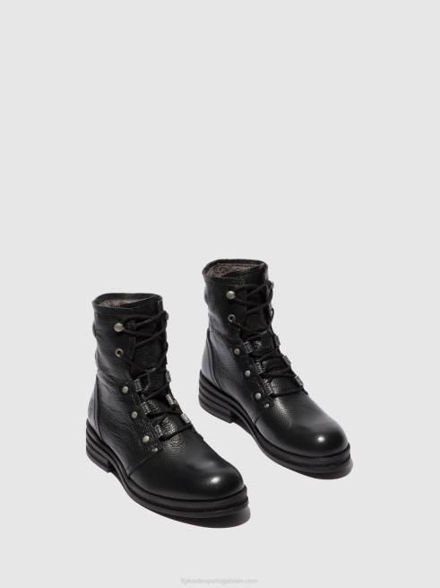 rio preto L02L198 botins com cadarço knot792 Fly London mulheres