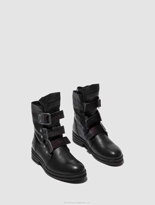 rio preto L02L238 botins de fivela kiff682 Fly London mulheres