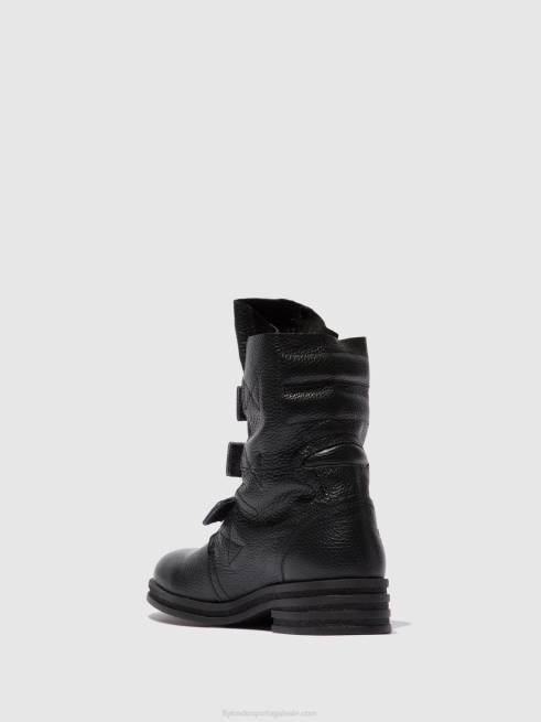 rio preto L02L238 botins de fivela kiff682 Fly London mulheres