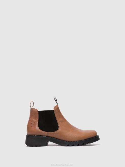 rosa (sola preta) L02L121 botas chelsea rika894 Fly London mulheres