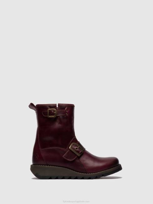 roxo L02L262 botim fivela sino525 Fly London mulheres