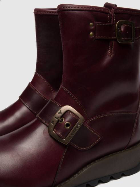 roxo L02L262 botim fivela sino525 Fly London mulheres