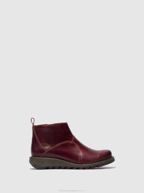 roxo L02L46 botins com fecho de correr sely918 Fly London mulheres