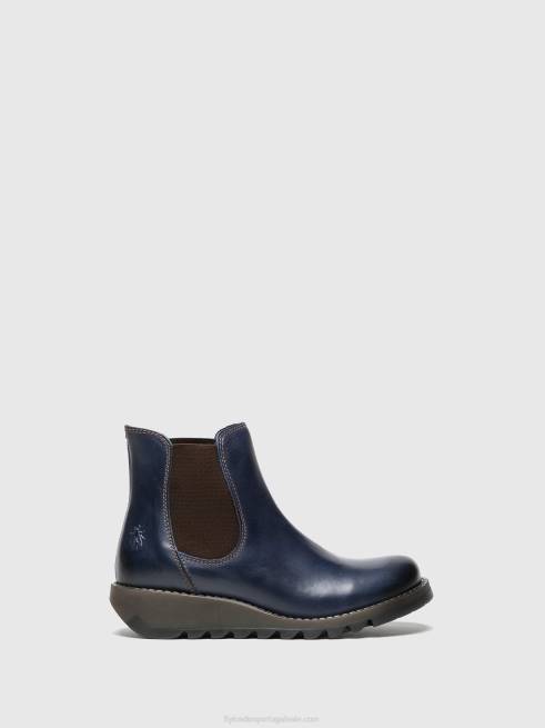 salv azul L02L278 botins chelsea Fly London mulheres