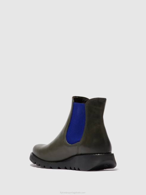 salv diesel (elástico azul) L02L118 botins chelsea Fly London mulheres