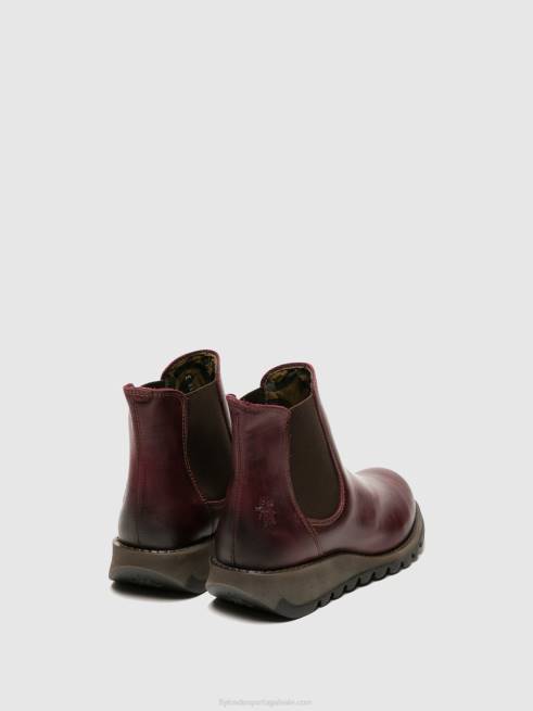 salv roxo L02L274 botins chelsea Fly London mulheres