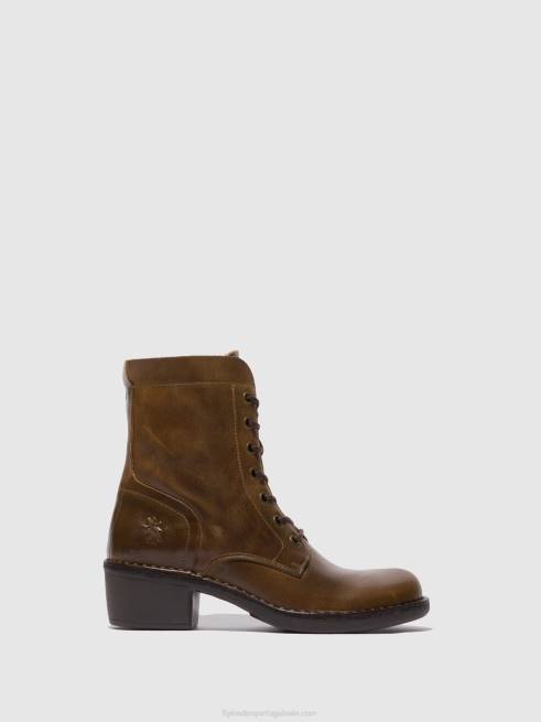 tapete camelo L02L194 botins com cadarço milu044 Fly London mulheres