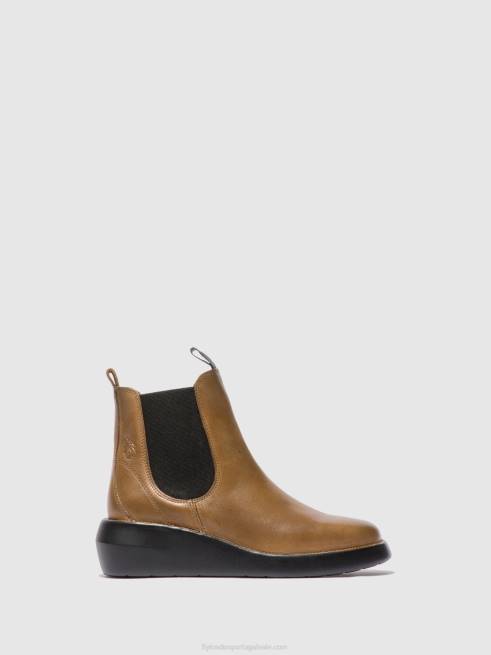 tapete camelo L02L233 bota chelsea bety502 Fly London mulheres