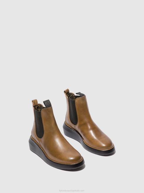 tapete camelo L02L233 bota chelsea bety502 Fly London mulheres