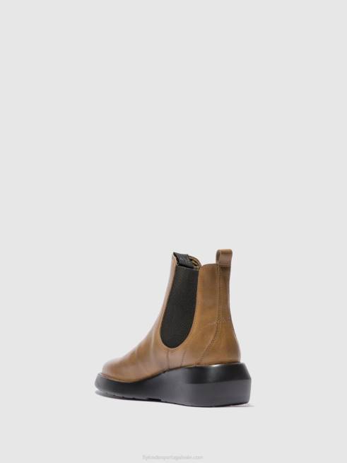 tapete camelo L02L233 bota chelsea bety502 Fly London mulheres