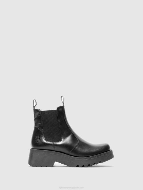 tapete preto L02L221 chelsea botins medi789 Fly London mulheres