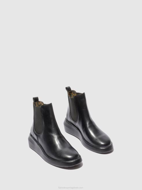 tapete preto L02L232 bota chelsea bety502 Fly London mulheres