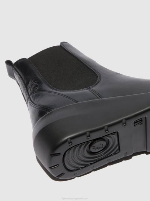 tapete preto L02L232 bota chelsea bety502 Fly London mulheres