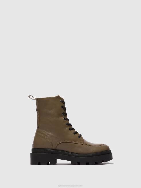 taupe L02L101 botins com cadarço jaye878 Fly London mulheres