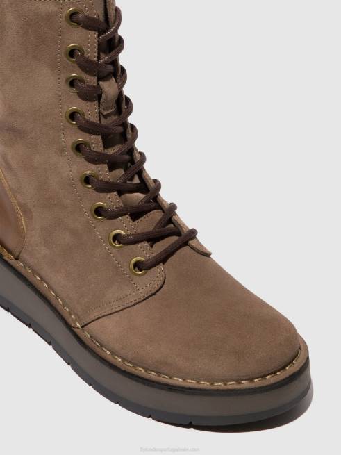 taupe/camelo L02L20 botim com cadarço rami043 Fly London mulheres