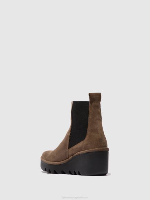 taupe camurça oleada L02L231 bota chelsea bagu233 Fly London mulheres